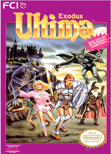 Ultima Exodus Nes Cover (500x500), Png Download