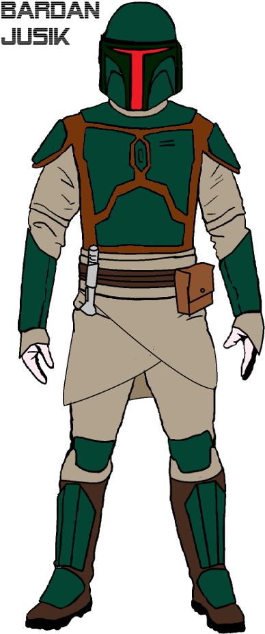 Ms-paint Mandalorian Bardan Jusik Manalorian Jedi That - Mandalorian (428x1024), Png Download
