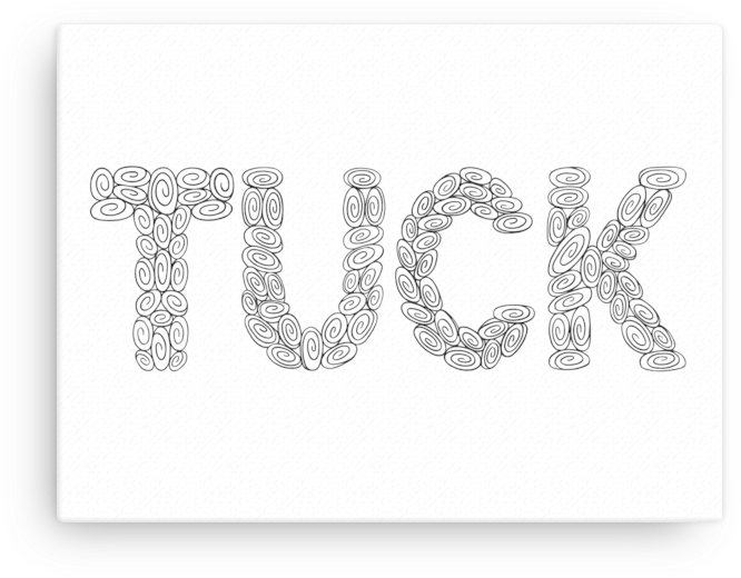 100 Swirl Tuck - Label (1000x1000), Png Download