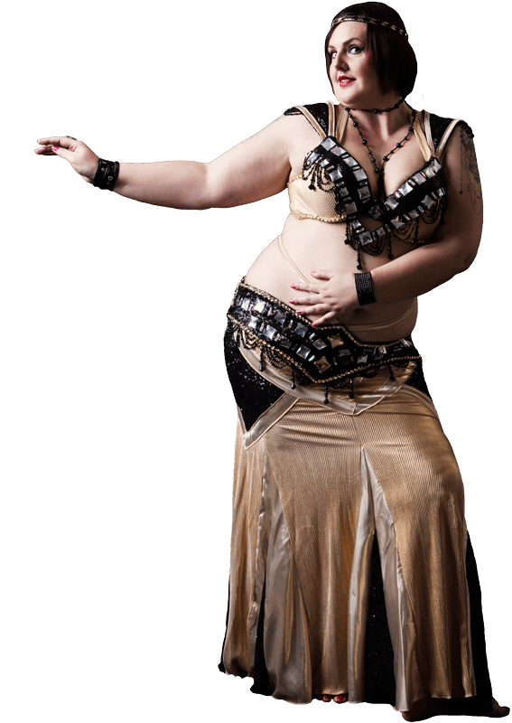 Vanessa Bellydancer Gold Art Deco - Vanessa Belly Dancer (567x800), Png Download