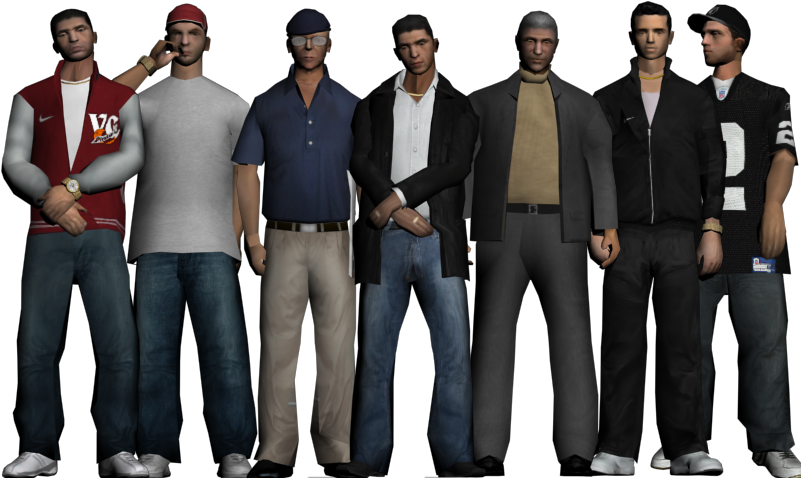 Gta San Andreas Pro Mod Shop - San Andreas Crime Family (800x600), Png Download