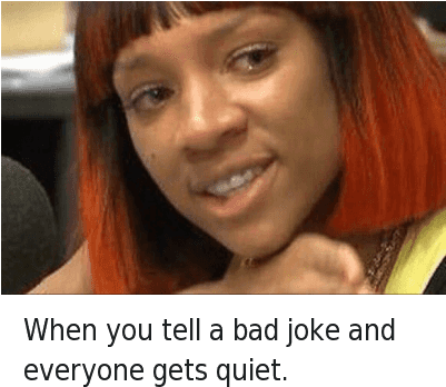 Bad, Bad Jokes, And Lil Mama Crying - Lil Mama Crying (400x433), Png Download