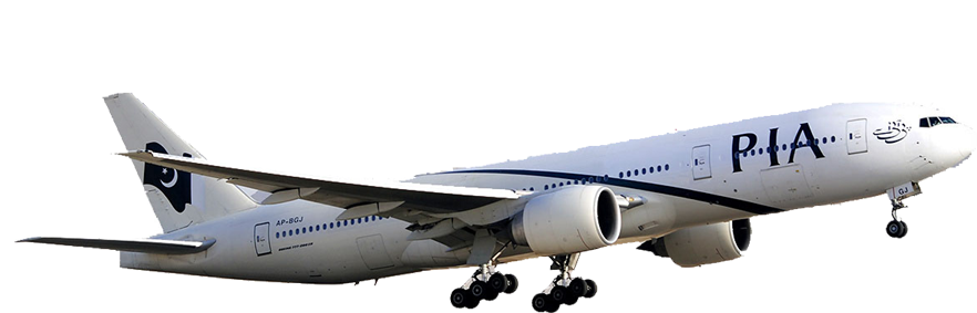 Pakistan International Airline - Ringway, Manchester (900x312), Png Download