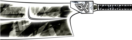 Original Weapons « Older Butcher Knife Dagger - Bowie Knife (500x250), Png Download