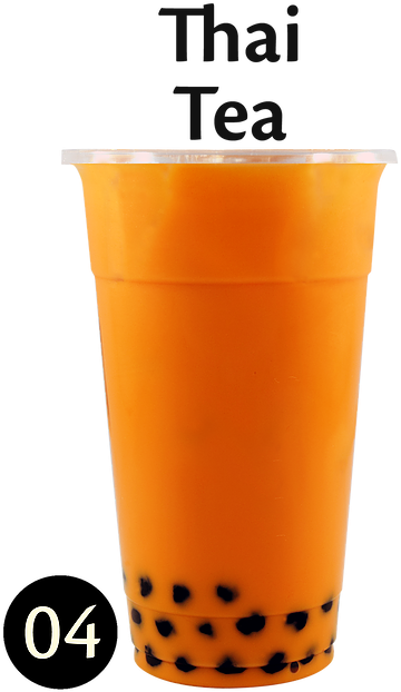 04 Thai Tea - Thai Tea Boba (470x633), Png Download