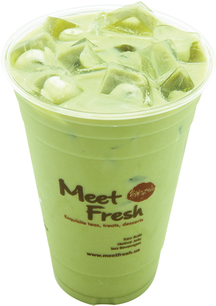 Matcha Milk Tea - Trà Sữa Matcha Trà Xanh (640x640), Png Download