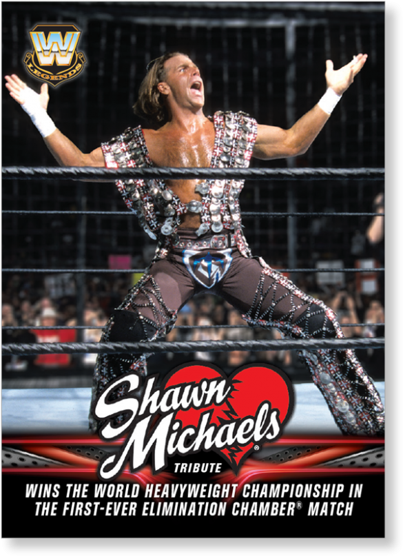 2018 Topps Wwe Heritage Wins The World Heavyweight - Official Wwe Shawn Michaels Hard Back Case (1440x975), Png Download