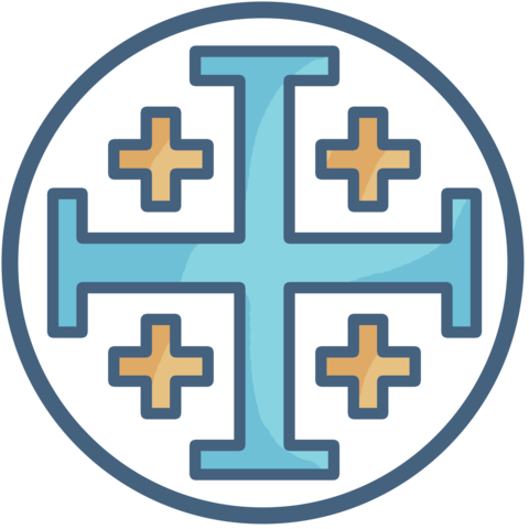 Jerusalem Cross - Artur Ivanov (480x480), Png Download