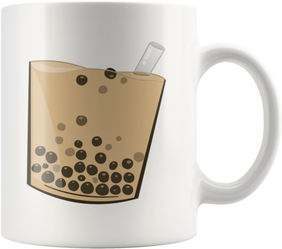 Boba Tea Cup Mug - Tea (600x600), Png Download