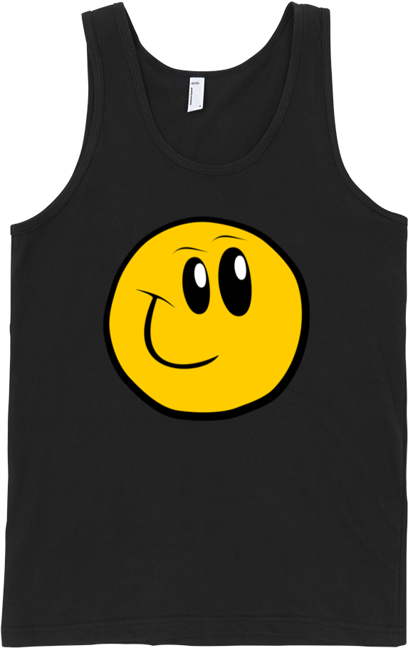 Smiley Fine Jersey Tank Top Unisex - Sleeveless Shirt (1000x1000), Png Download
