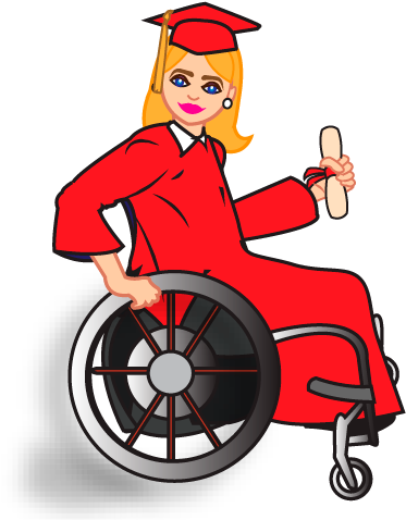 Disability Emoji Disability Emoji Disability Emoji - Disabled Person Dancing Clipart (500x500), Png Download