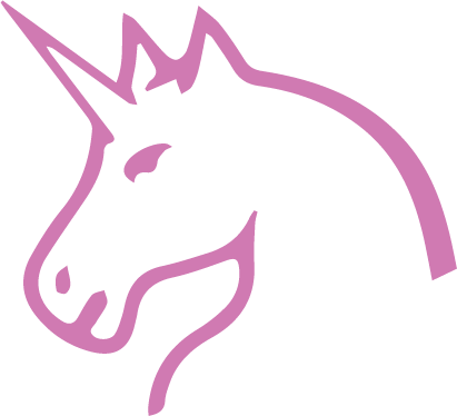 Pink Unicorn Png (411x374), Png Download