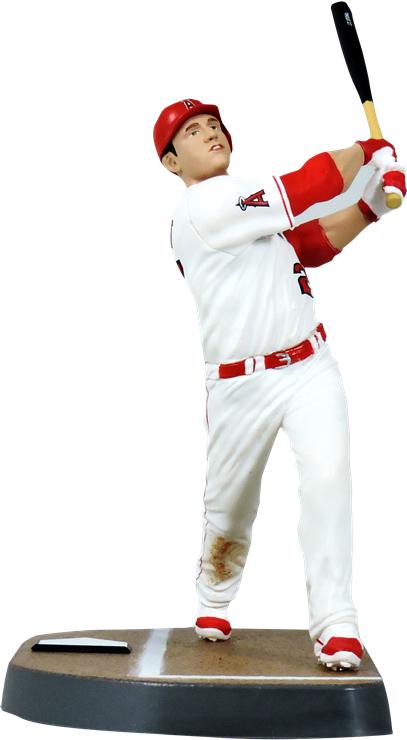 Mike Trout, One Of Baseball's Brightest Stars, Shines - Mike Trout Hitting Transparent Background (407x740), Png Download