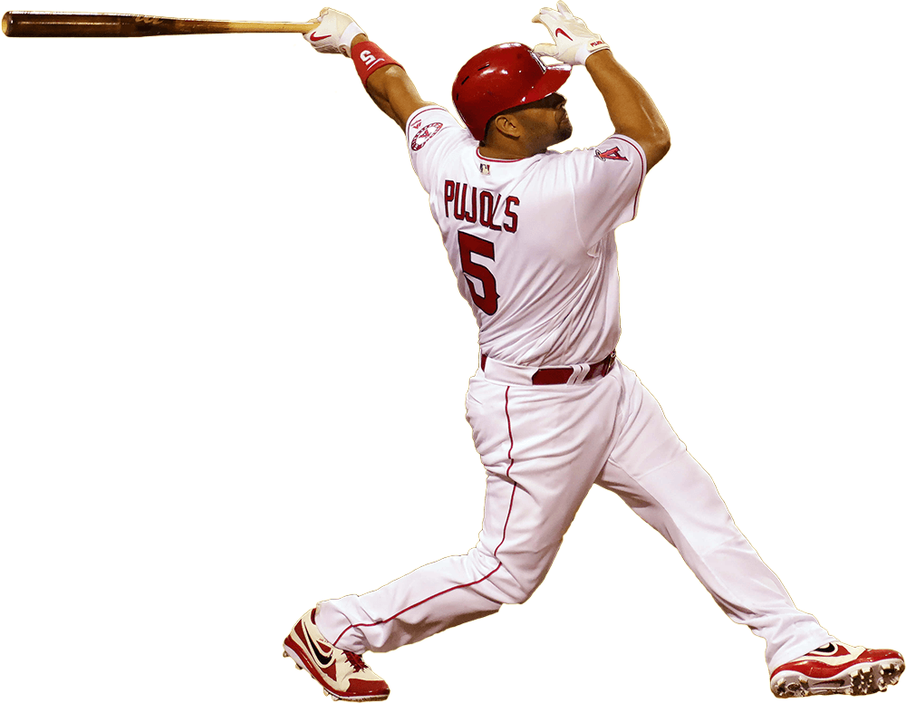 Albert Pujols - Albert Pujols Angels Png (1000x776), Png Download