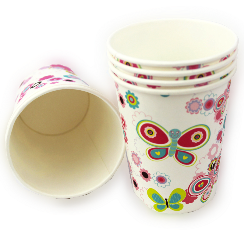 5oz Disposable Costa Coffee Paper Cup - Flowerpot (800x800), Png Download