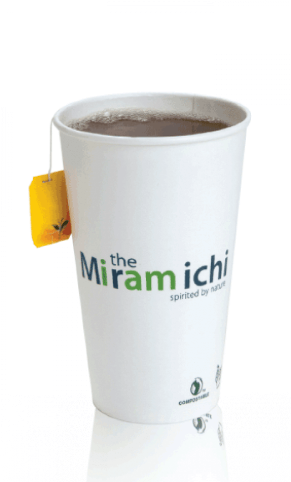 16 Oz Compostable Hot Paper Cup - Coffee Cup Sleeve (760x960), Png Download