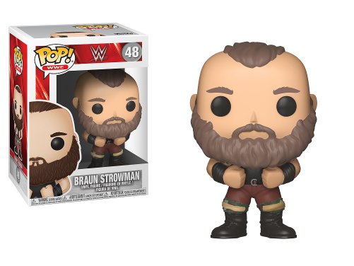 Wwe 48 Braun Strowman Pop Vinyl Action Figures Fu24823 - Braun Strowman Pop Figure (500x500), Png Download