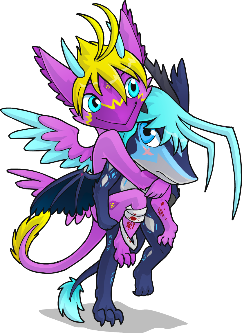 Kairi And Kenshiro - Cartoon (834x1148), Png Download