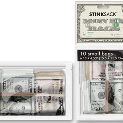10 Small Money Bags - Money Bags Stink Sack (400x400), Png Download