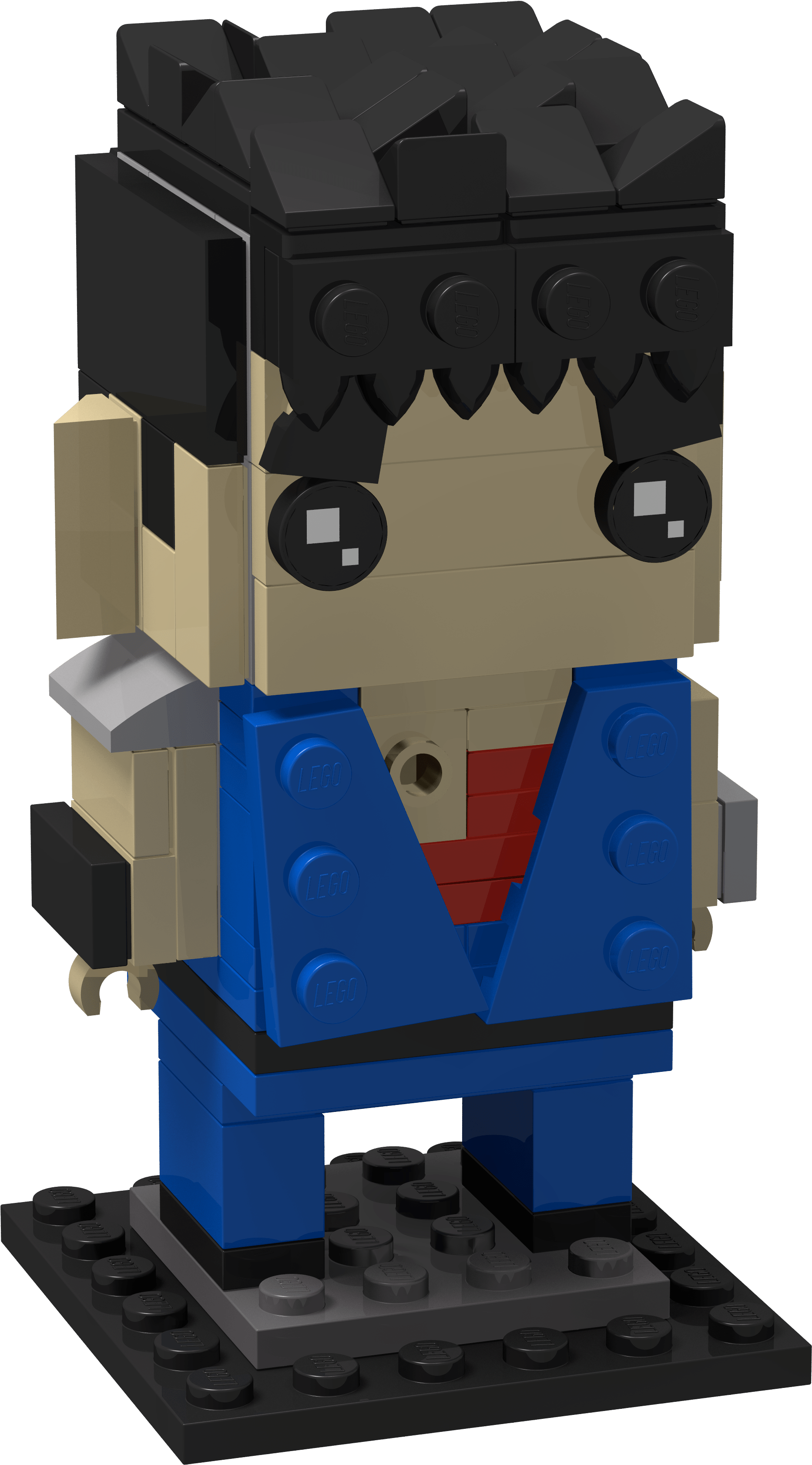 Istruzioni Custom Lego Moc Kenshiro Ken Il Guerriero - Ken Shiro (3072x4096), Png Download
