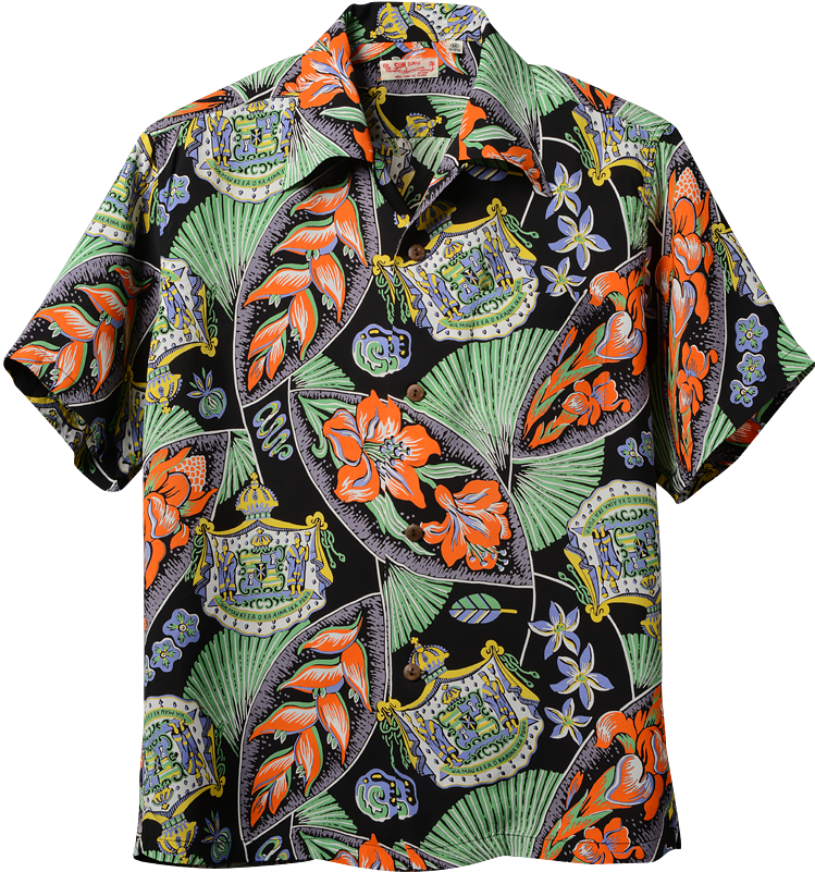 Sun Surf Vintage Style Hawaiian Shirt, Symbols Of Hawaii - Hawaii (800x800), Png Download
