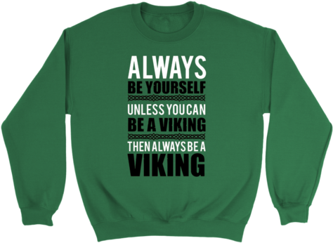 God Shield Sweatshirt Viking - Crew Neck (480x480), Png Download