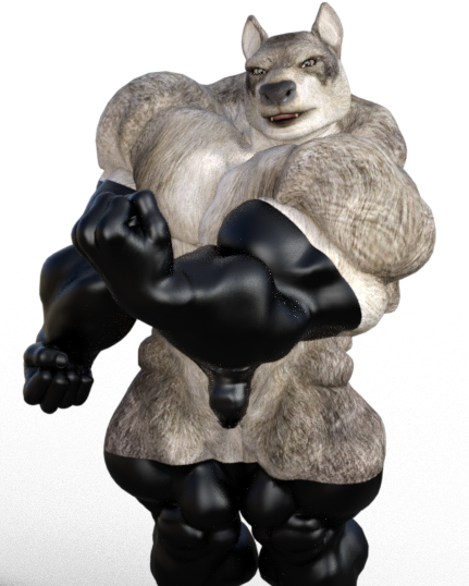 Wolfman - Figurine (431x538), Png Download