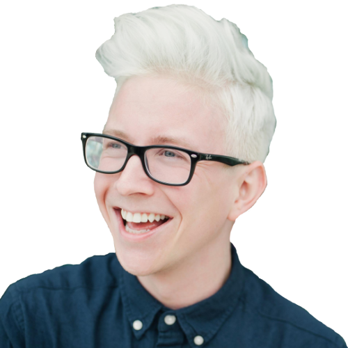 Sorry I Deleted This Earlier - Tyler Oakley Silver Lilac Hair (500x500), Png Download