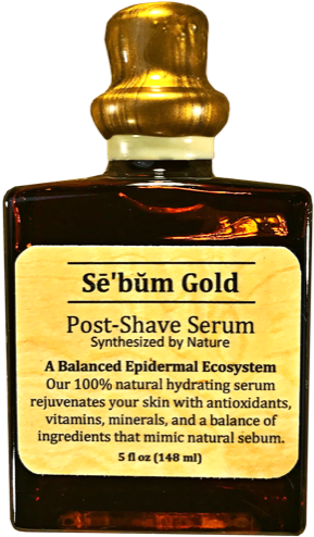 Sē'bŭm Gold Deluxe Artisan Bottle - Fluid Ounce (480x574), Png Download