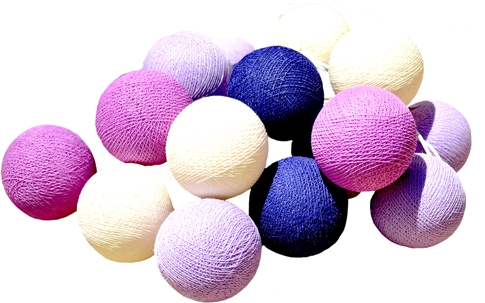 Baumwollkugel Lichterkette Fire Cotton Ball Light Chain - Cotton Ball Light Png (1000x750), Png Download