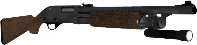 Pump Shotgun Damage Download - Left 4 Dead 2 Pump Shotgun (735x171), Png Download