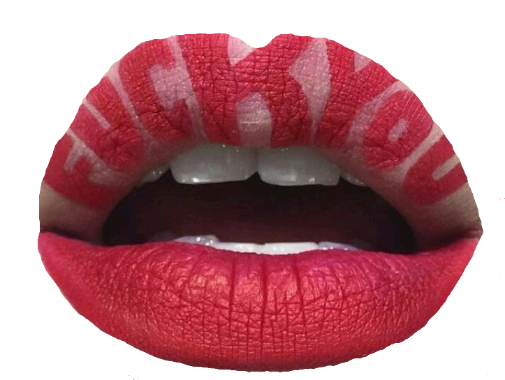 Lips Red Lipstick Fuckyou Fuckoff Mouth - Fuck You Lip Art (736x558), Png Download