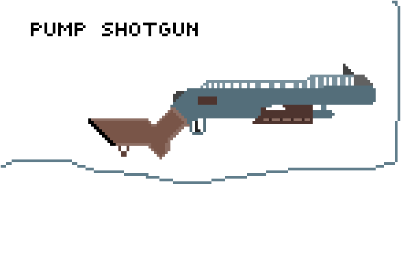 Pixel Pump Shotgun - Ranged Weapon (1024x576), Png Download