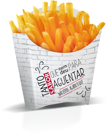 Embalagem Para Batata Frita - French Fries (800x600), Png Download