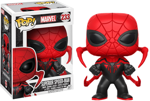 Superior Spider Man Us Exclusive Pop Vinyl Figure - Funko Pop Superior Spiderman (500x339), Png Download