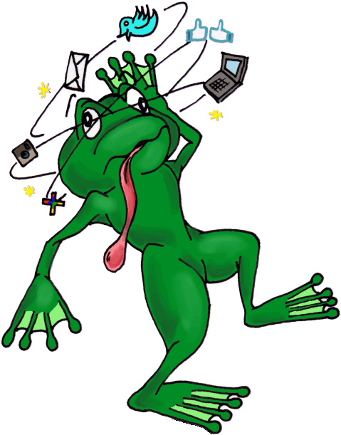 Social Media Confusion - Illustration (544x721), Png Download