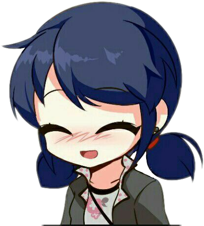 Kawaii Cute Marinette Ladybug Miraculousladybug - Dibujar A Marinette En Anime (416x460), Png Download