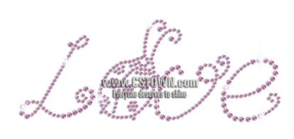 Light Purple Cute Ladybug Love Rhinestone Iron On Transfer - Cross-stitch (450x450), Png Download