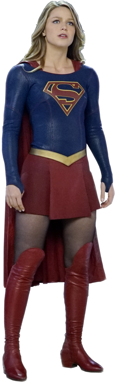 Supergirl By Buffy2ville - Superman E Supergirl Png (540x1479), Png Download