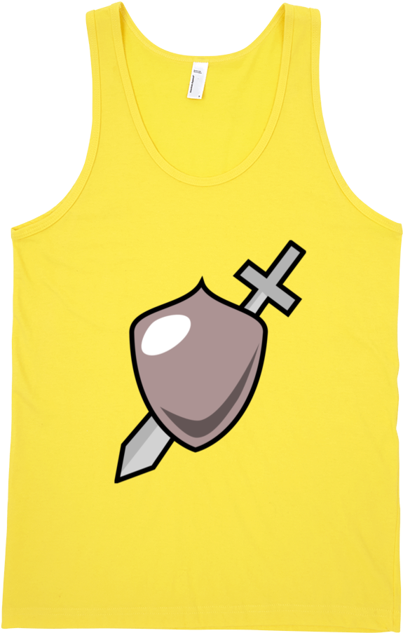 Sword And Shield Fine Jersey Tank Top Unisex - Europe Tees Sword And Shield Icon (1000x1000), Png Download
