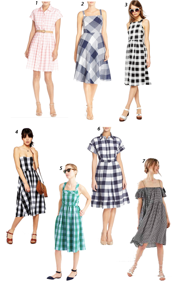 Gingham-dresses - Just Taylor Blue White Check Stretch Cotton Sundress (600x1000), Png Download