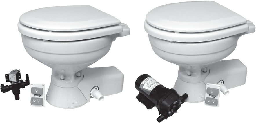 Quiet Flush Electric Toilets & Kits - Jabsco 37202 Shower And Bilge Pump (900x435), Png Download