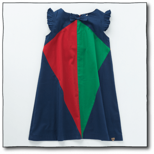 Milk Teeth Girls' Navy Ringmaster Dress - Dress (540x540), Png Download