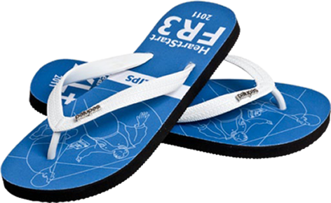 Slider Flip - Flip Flop Slippers Png (472x290), Png Download