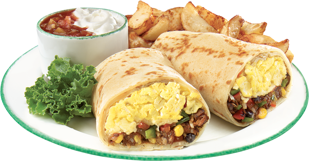 Burrito Crepe - Mission Burrito (1000x530), Png Download