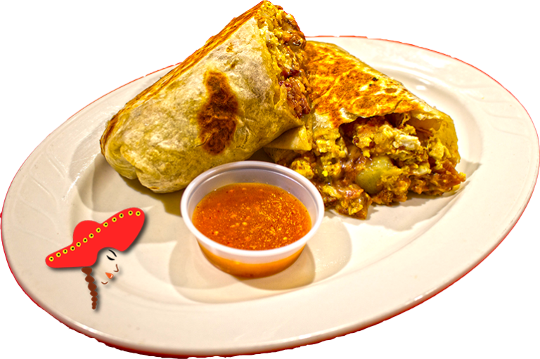 Breakfast Burrito- Linda's Downtown Sacramento Mexican - Sacramento (768x511), Png Download