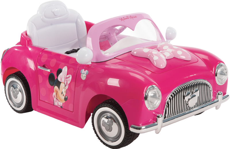 Disney Minnie Convertible 6 Volt Battery Powered Ride - Minnie Mouse Huffy Car (820x648), Png Download