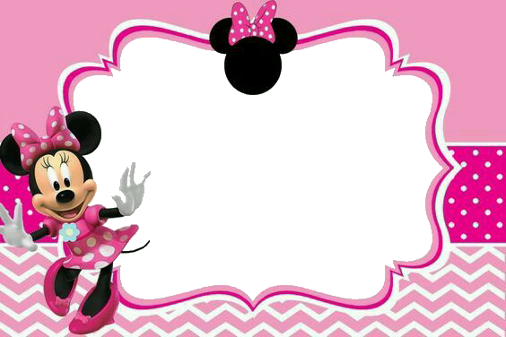 Report Abuse - Minnie Mouse Invitation Template (564x376), Png Download