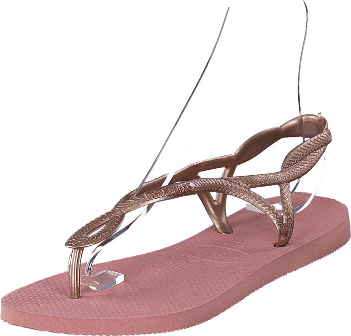 Havaianas Luna Light Rose 55121-02 Womens Rubber Rubber - Sandal (705x675), Png Download
