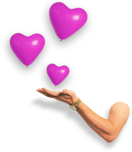 Arm-balloons - Baggage (425x490), Png Download